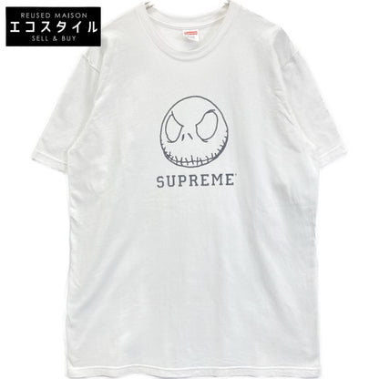Supreme シュプリーム ｘDisneyディズニー【23AW】ナイトメアー ビフォア ティムバートン スケルトン 半袖Tシャツ/ トップス L