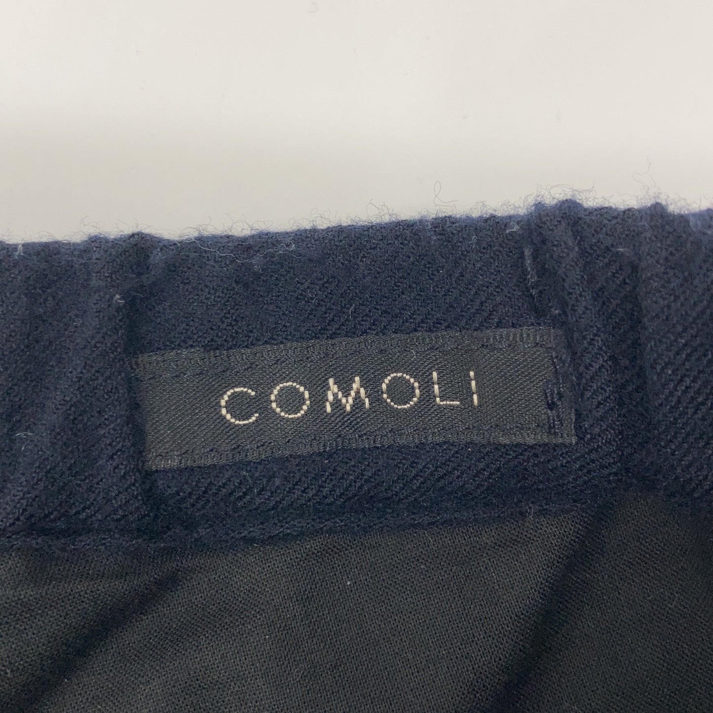 COMOLI コモリ W03-03007 ﾈｲﾋﾞｰ ｳｰﾙﾋﾞｴﾗ ﾄﾞﾛｰｽﾄﾘﾝｸﾞﾊﾟﾝﾂ ボトムス 3
