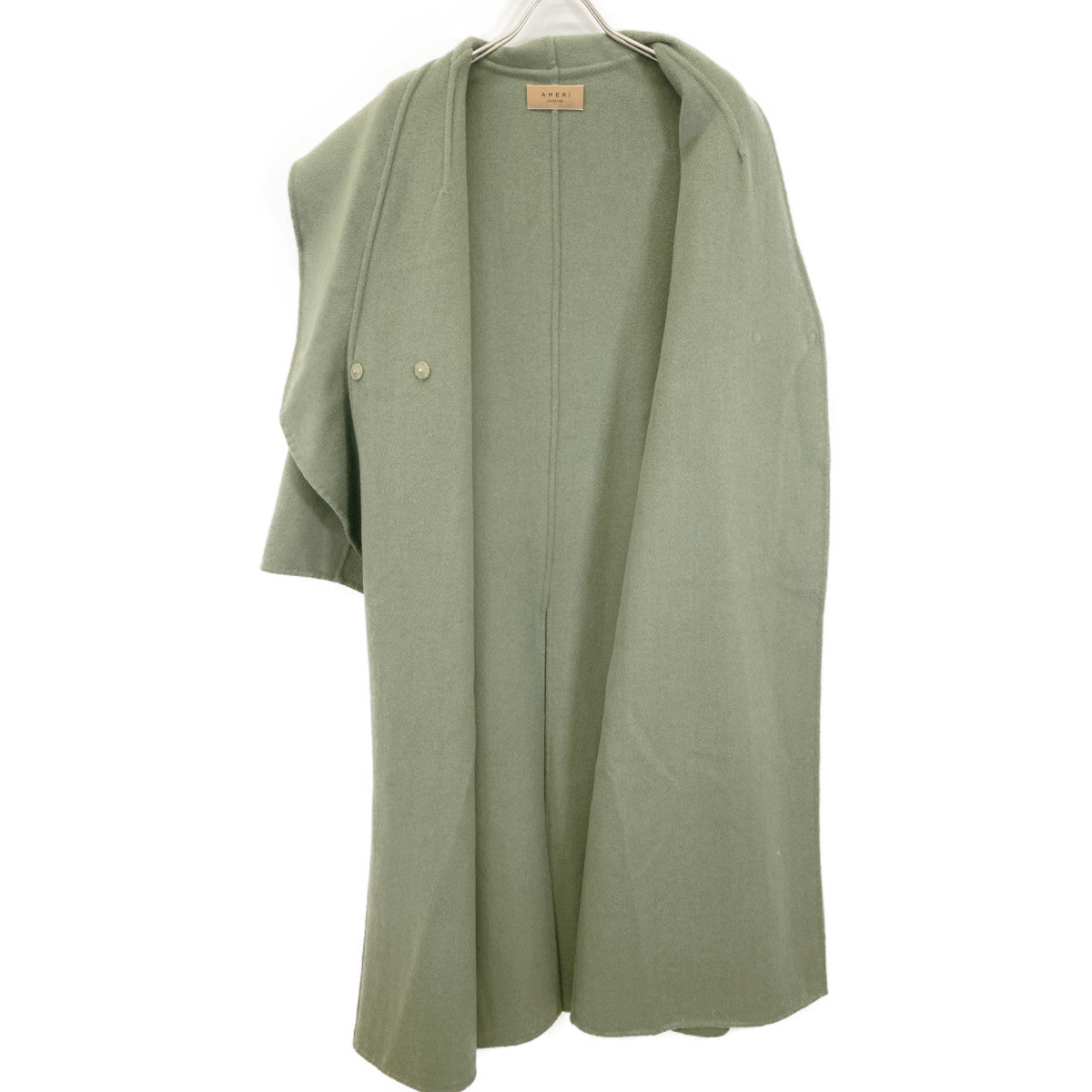 AMERI アメリヴィンテージ ｸﾞﾘｰﾝ UNDRESSED FRILL COLLAR COAT コート S