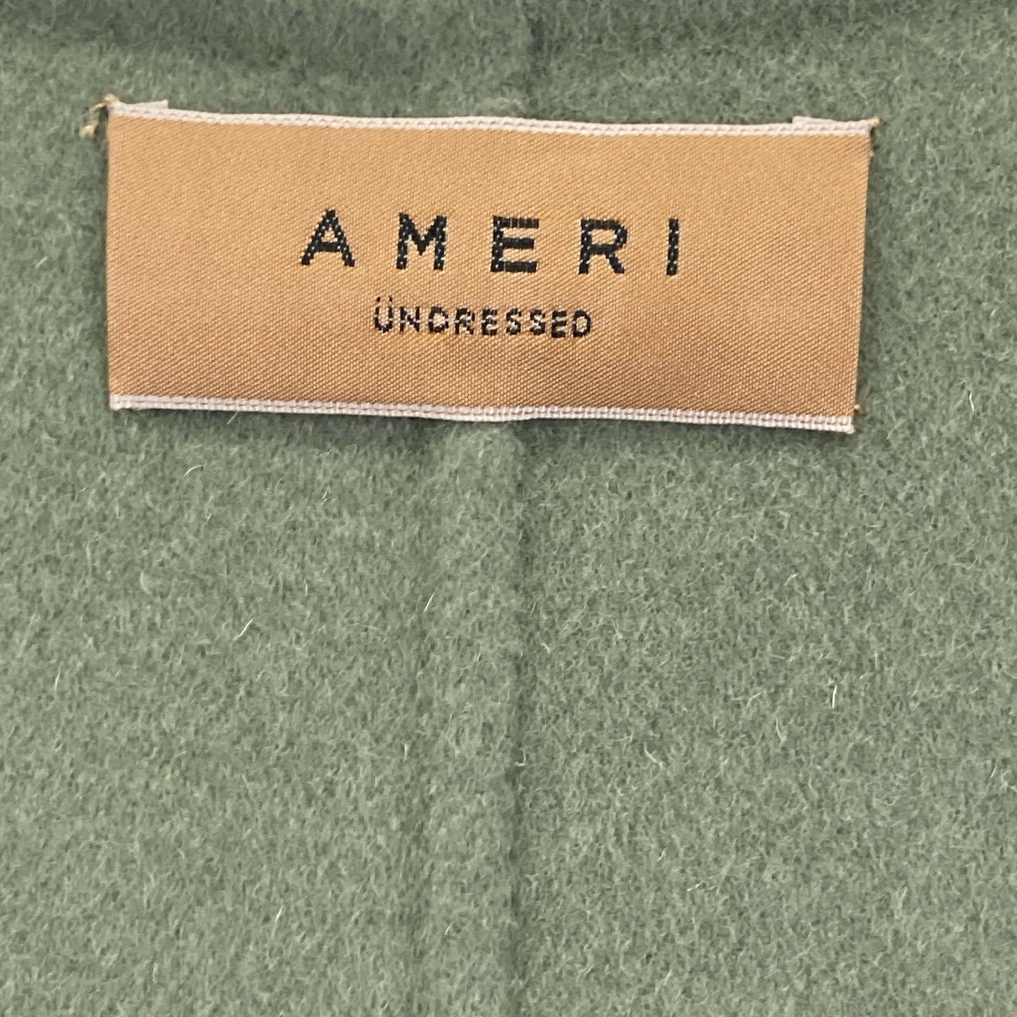 AMERI アメリヴィンテージ ｸﾞﾘｰﾝ UNDRESSED FRILL COLLAR COAT コート S