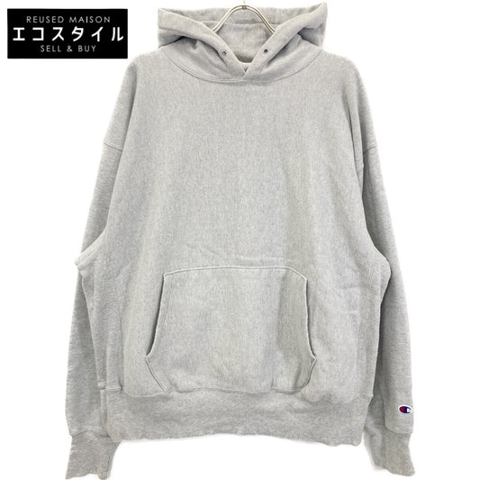 Champion チャンピオン 90年 グレー リバースウィーブパーカー 目無し トップス XL