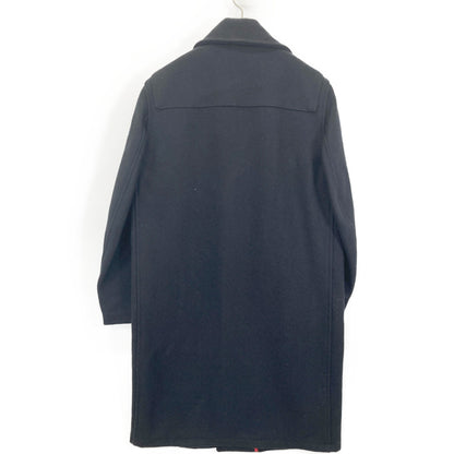 AUBIN オーバン 【AUBIN】ﾌﾞﾗｯｸ ｳｰﾙ ﾁｪｽﾀｰｺｰﾄ コート Small