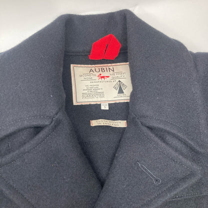 AUBIN オーバン 【AUBIN】ﾌﾞﾗｯｸ ｳｰﾙ ﾁｪｽﾀｰｺｰﾄ コート Small