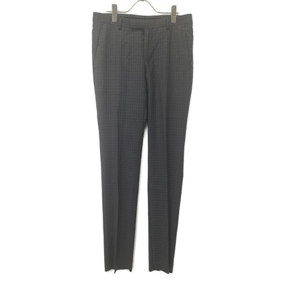 Z Zegna ジーゼニア ﾄﾞﾛｯﾌﾟ8 ｳｰﾙ ﾁｪｯｸ ﾂｰﾋﾟｰｽｽｰﾂ スーツ セットアップ 46