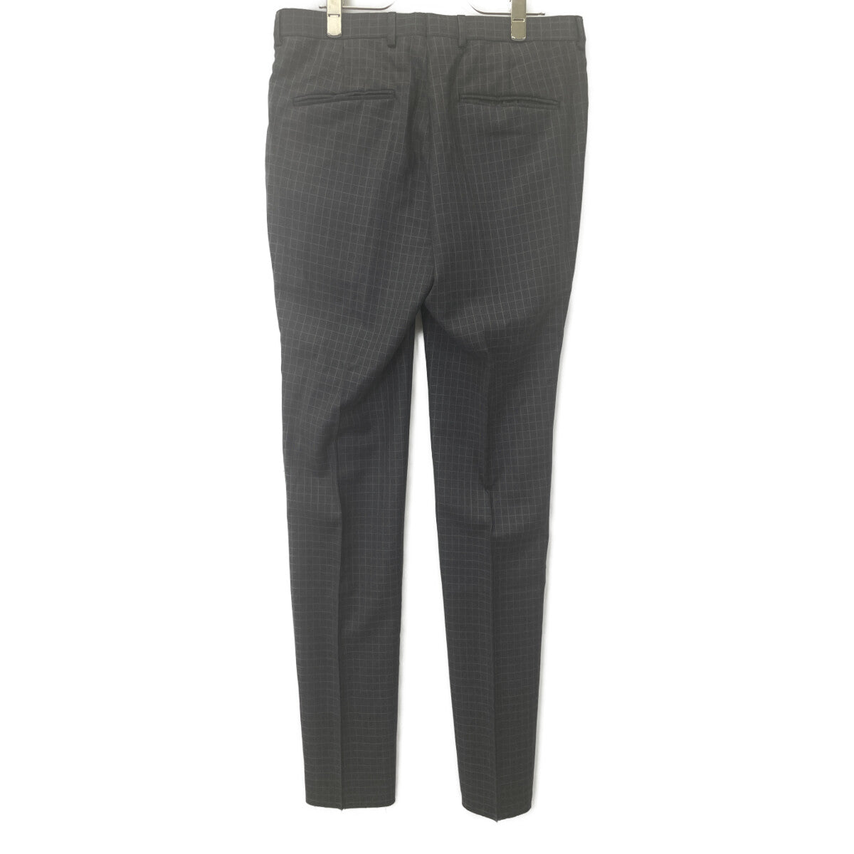 Z Zegna ジーゼニア ﾄﾞﾛｯﾌﾟ8 ｳｰﾙ ﾁｪｯｸ ﾂｰﾋﾟｰｽｽｰﾂ スーツ セットアップ 46