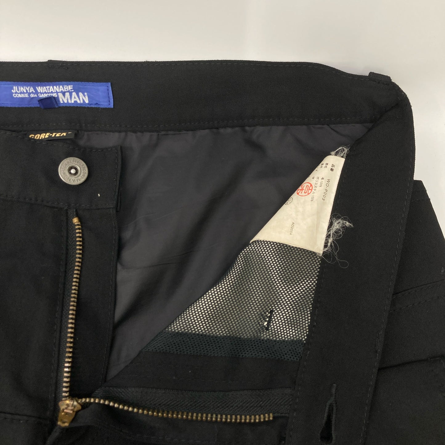 COMMEdesGARCONS JUNYA WATANABE コムデギャルソンジュンヤワタナベ ×ﾎﾟｰﾀｰ WO-P003 ﾌﾞﾗｯｸ ﾀｸﾃｨｶﾙ ﾊｰﾌﾊﾟﾝﾂ ボトムス M