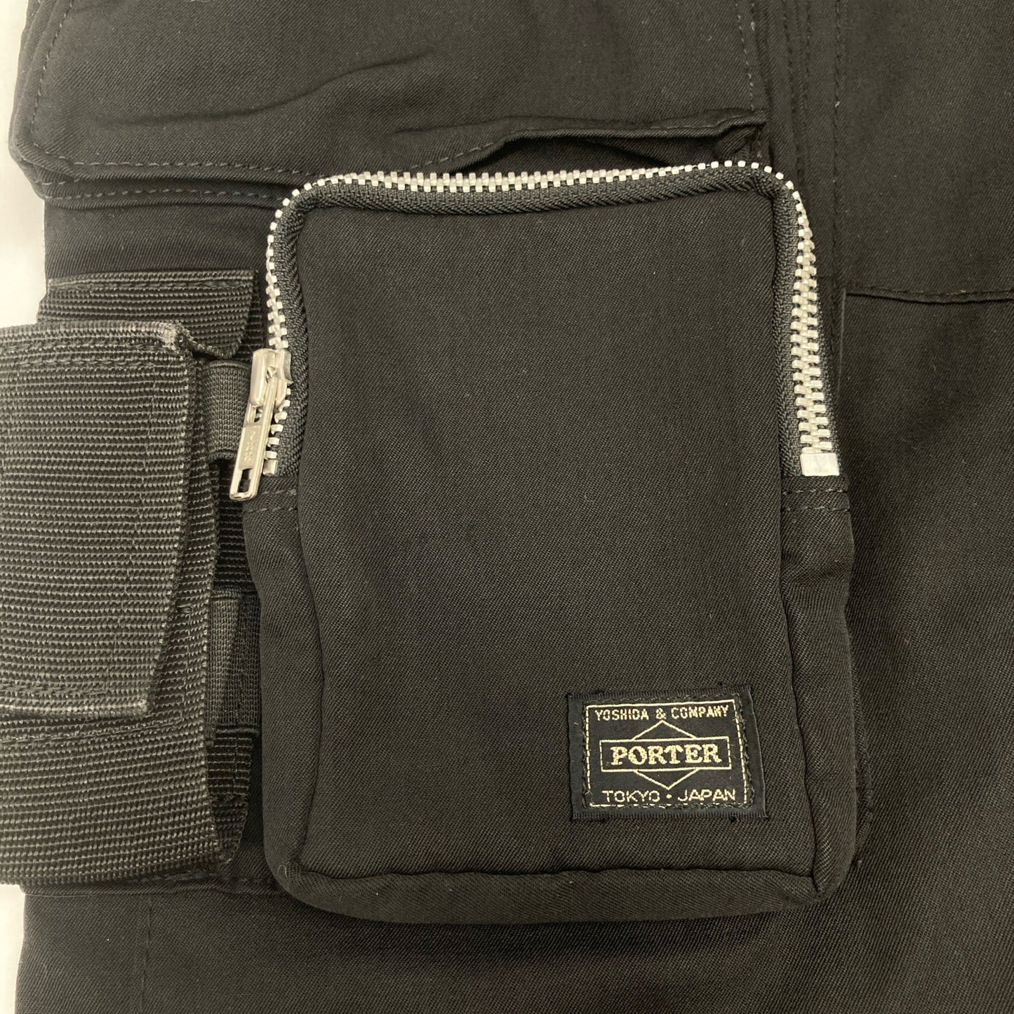 COMMEdesGARCONS JUNYA WATANABE コムデギャルソンジュンヤワタナベ ×ﾎﾟｰﾀｰ WO-P003 ﾌﾞﾗｯｸ ﾀｸﾃｨｶﾙ ﾊｰﾌﾊﾟﾝﾂ ボトムス M