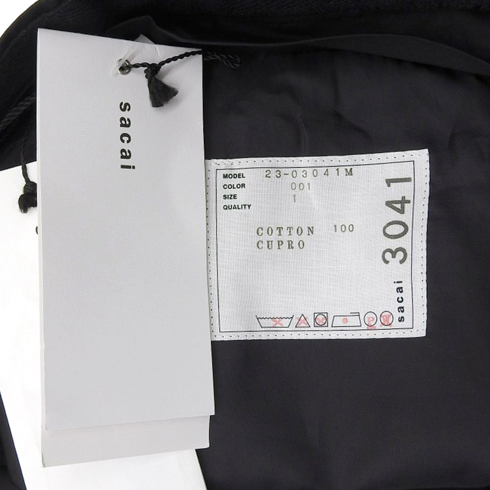 sacai サカイ 未使用 トーマスメイソン ショーツ コットン100% ボトムス メンズ 黒 ブラック 1 23-03041M 23SS ボトムス 1