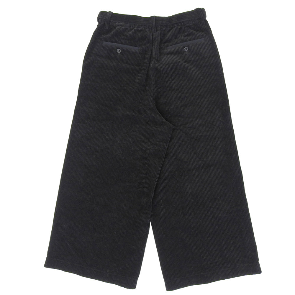 sacai サカイ 美品 コーデュロイ パンツ ボトムス メンズ ブラック 1 24-03491M 24AW ボトムス 1