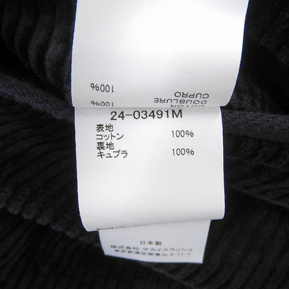 sacai サカイ 美品 コーデュロイ パンツ ボトムス メンズ ブラック 1 24-03491M 24AW ボトムス 1
