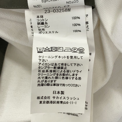 sacai サカイ 23-03258M ﾎﾜｲﾄ Cotton Jersey T-Shirt トップス 1