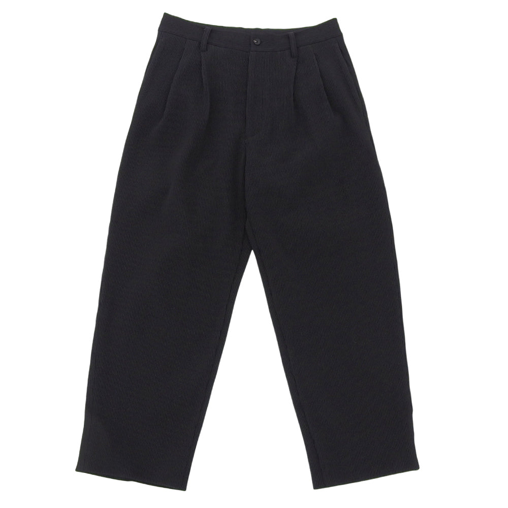 ssstein/stein シュタイン 美品 プリーツ パンツ ボトムス メンズ 黒 ブラック S ST831 ボトムス S