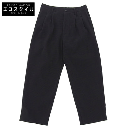 ssstein/stein シュタイン 美品 プリーツ パンツ ボトムス メンズ 黒 ブラック S ST831 ボトムス S