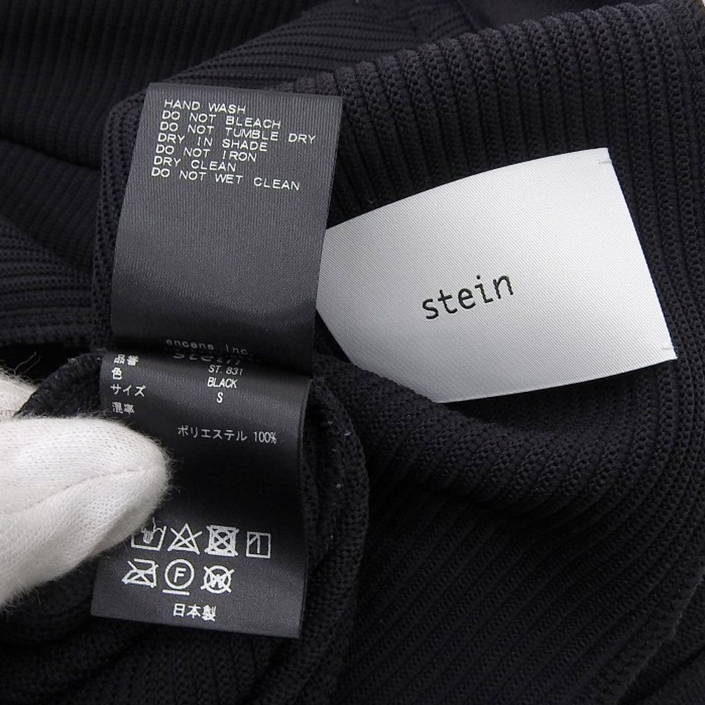 ssstein/stein シュタイン 美品 プリーツ パンツ ボトムス メンズ 黒 ブラック S ST831 ボトムス S