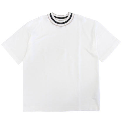 CFCL シーエフシーエル 美品 BS GARTER SHORT SLEEVE TEE SHIRT トップス メンズ ホワイト S トップス S