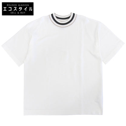 CFCL シーエフシーエル 美品 BS GARTER SHORT SLEEVE TEE SHIRT トップス メンズ ホワイト S トップス S