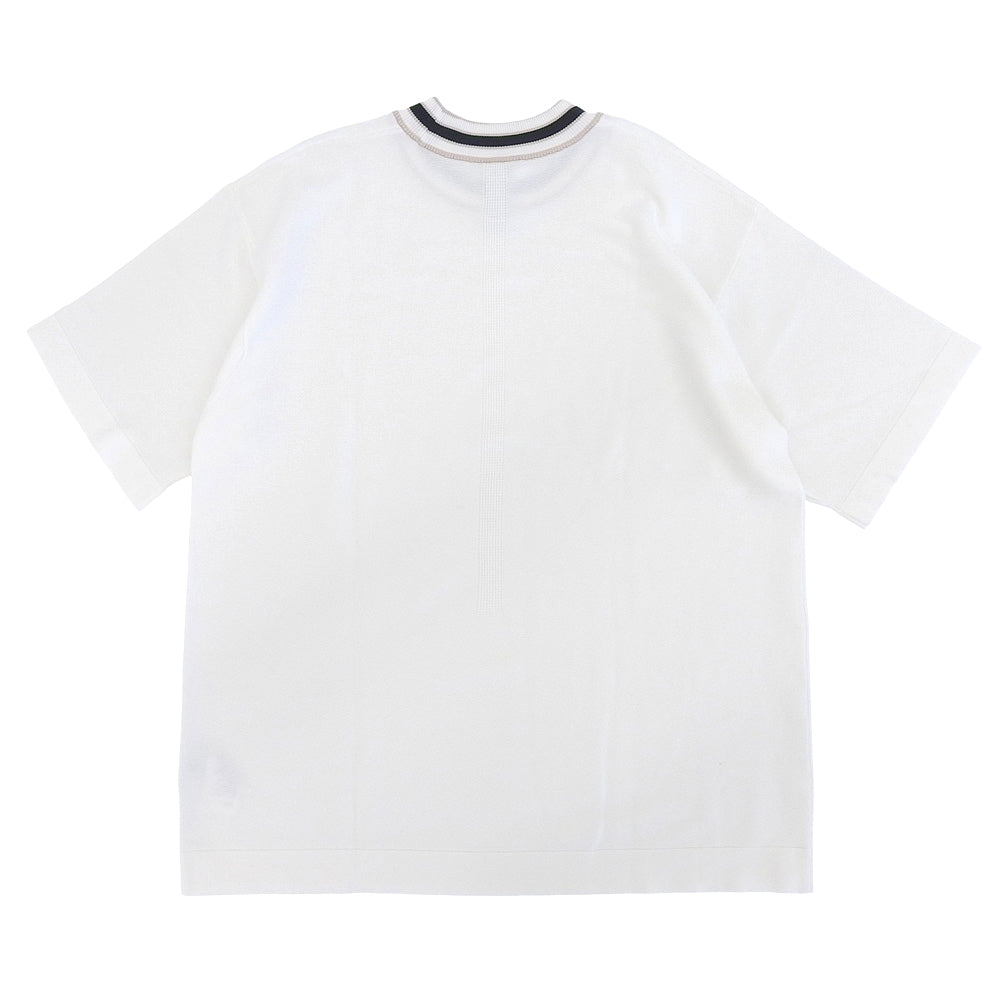 CFCL シーエフシーエル 美品 BS GARTER SHORT SLEEVE TEE SHIRT トップス メンズ ホワイト S トップス S