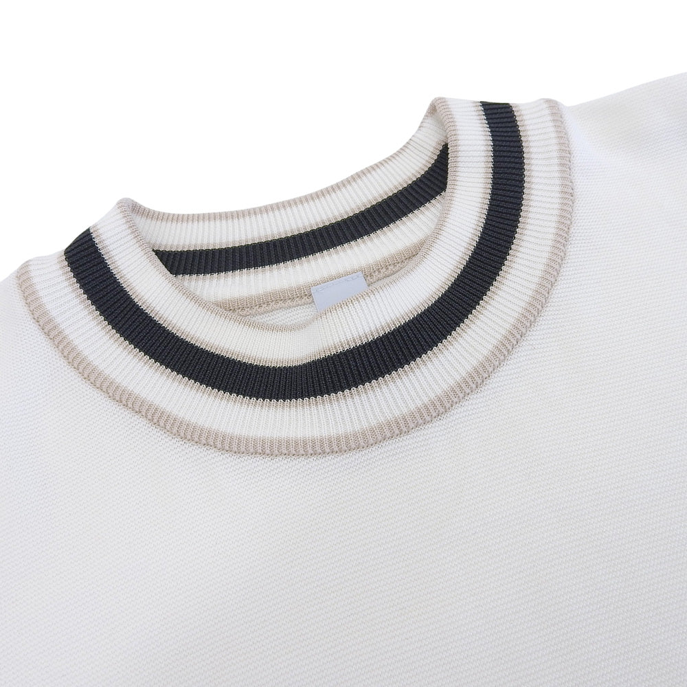 CFCL シーエフシーエル 美品 BS GARTER SHORT SLEEVE TEE SHIRT トップス メンズ ホワイト S トップス S