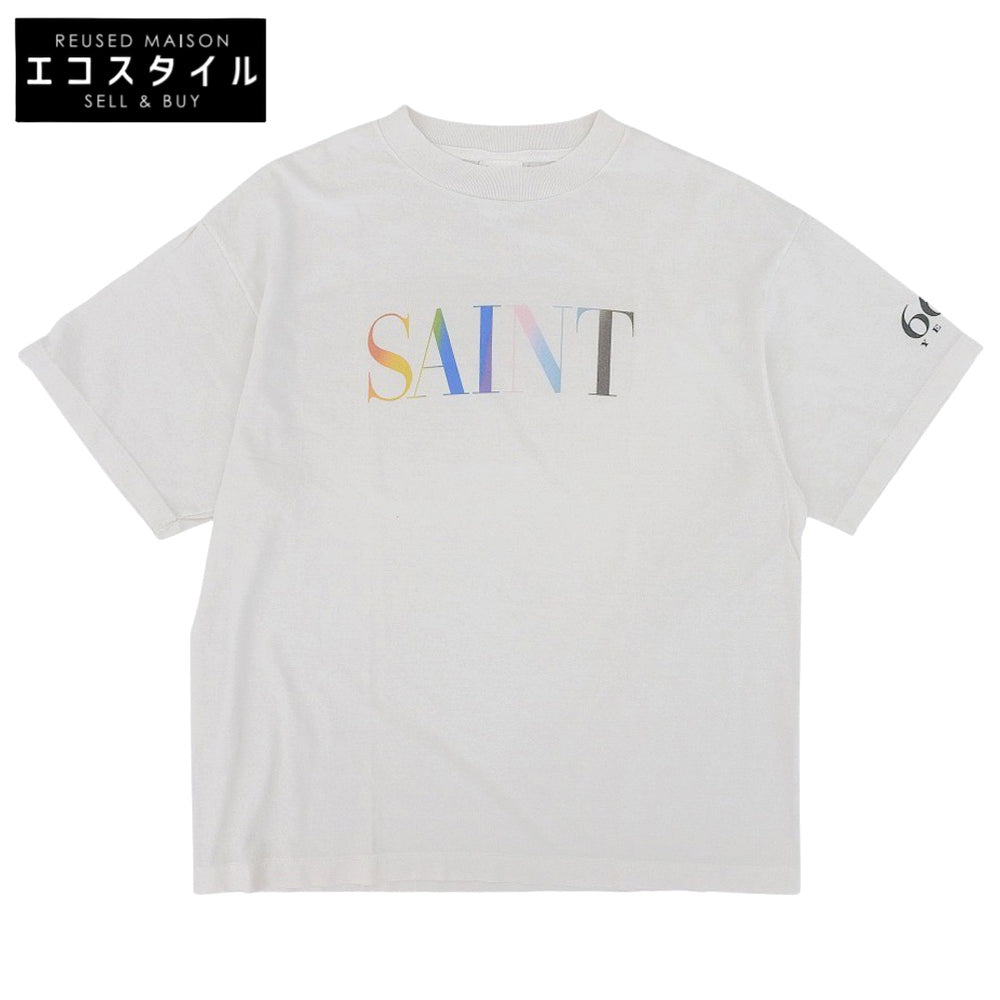 SAINT MICHAEL セントマイケル 未使用 TEE RAINBOW トップス メンズ オフホワイト L SM-YS1-0000-007SS トップス L