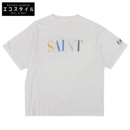 SAINT MICHAEL セントマイケル 未使用 TEE RAINBOW トップス メンズ オフホワイト L SM-YS1-0000-007SS トップス L