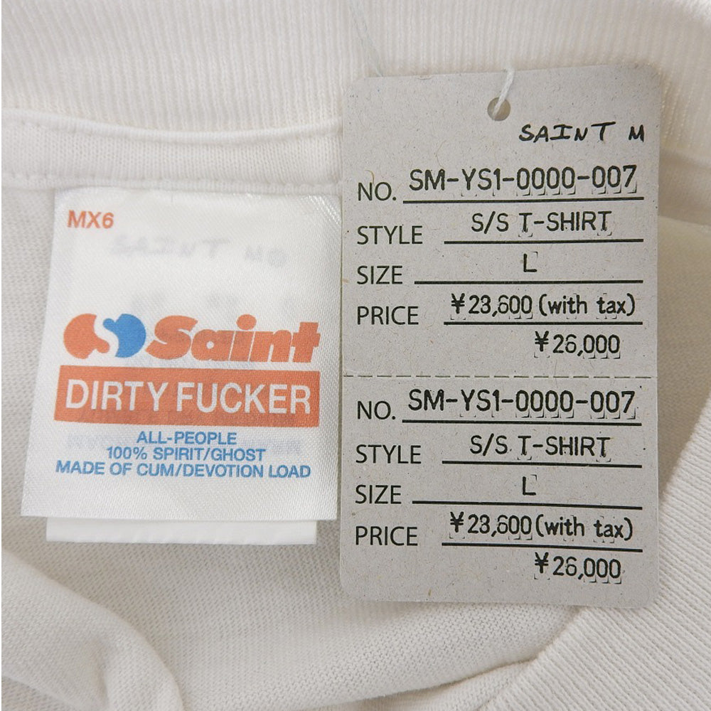 SAINT MICHAEL セントマイケル 未使用 TEE RAINBOW トップス メンズ オフホワイト L SM-YS1-0000-007SS トップス L