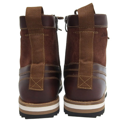 Clarks クラークス 未使用 ダーストンハイ ブリティッシュタンレザー ブーツ シューズ メンズ ブラウン 7G シューズ 7G(UK)