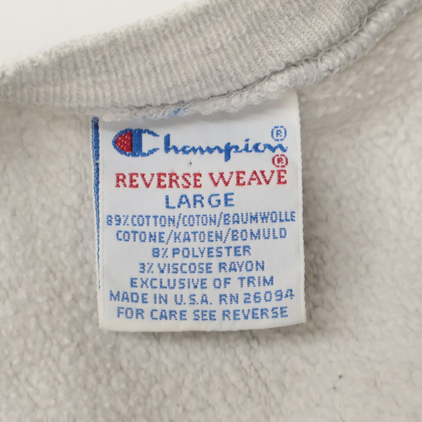 Champion チャンピオン 90s REVERSE WEAVE 刺繍タグ スウェット　USA製 トップス L