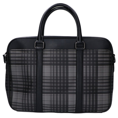 COACH コーチ 【新品同様】F37808 プレイドプリント ペリースリム 2WAYショルダー ビジネスバッグ ブリーフケース