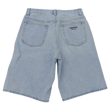 Supreme シュプリーム 美品 バギーデニム ワイドショーツ ボトムス メンズ ライトブルー 30 25SS ボトムス 30