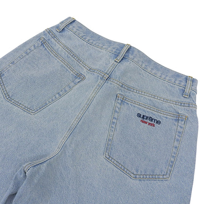 Supreme シュプリーム 美品 バギーデニム ワイドショーツ ボトムス メンズ ライトブルー 30 25SS ボトムス 30