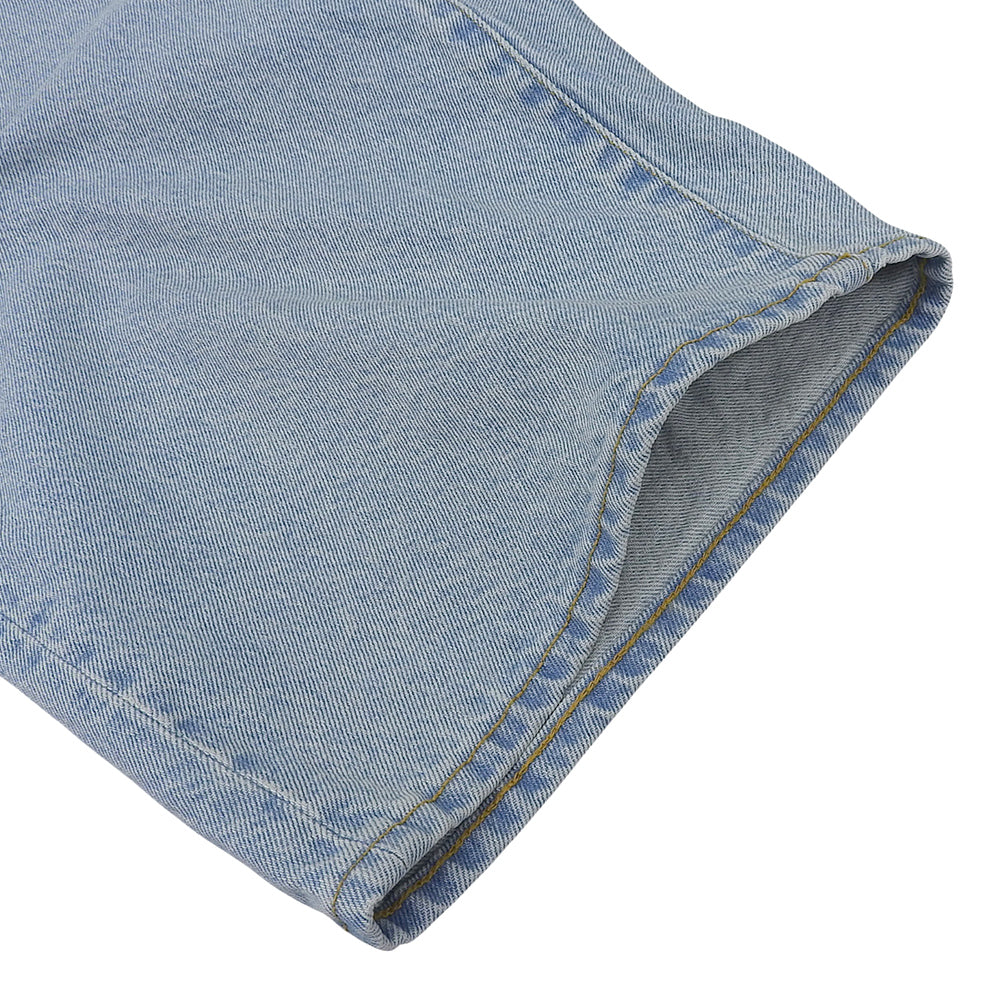 Supreme シュプリーム 美品 バギーデニム ワイドショーツ ボトムス メンズ ライトブルー 30 25SS ボトムス 30