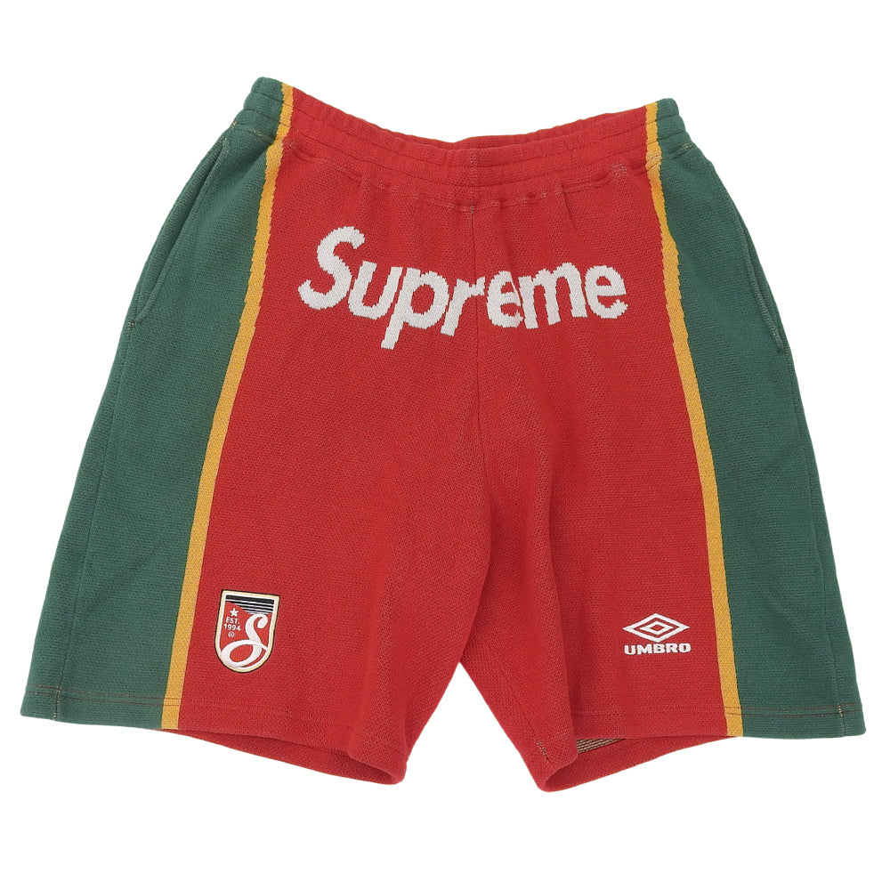 Supreme シュプリーム 美品 サッカー ニットパンツ ボトムス メンズ レッド系 L ボトムス L(ASIA)