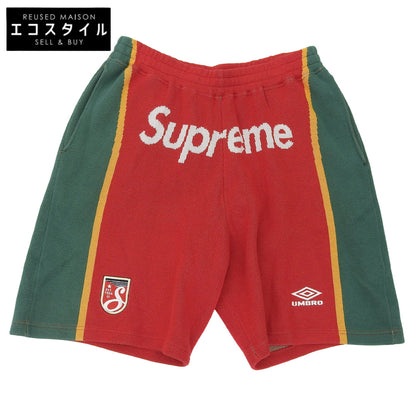 Supreme シュプリーム 美品 サッカー ニットパンツ ボトムス メンズ レッド系 L ボトムス L(ASIA)