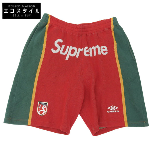 Supreme シュプリーム 美品 サッカー ニットパンツ ボトムス メンズ レッド系 L ボトムス L(ASIA)