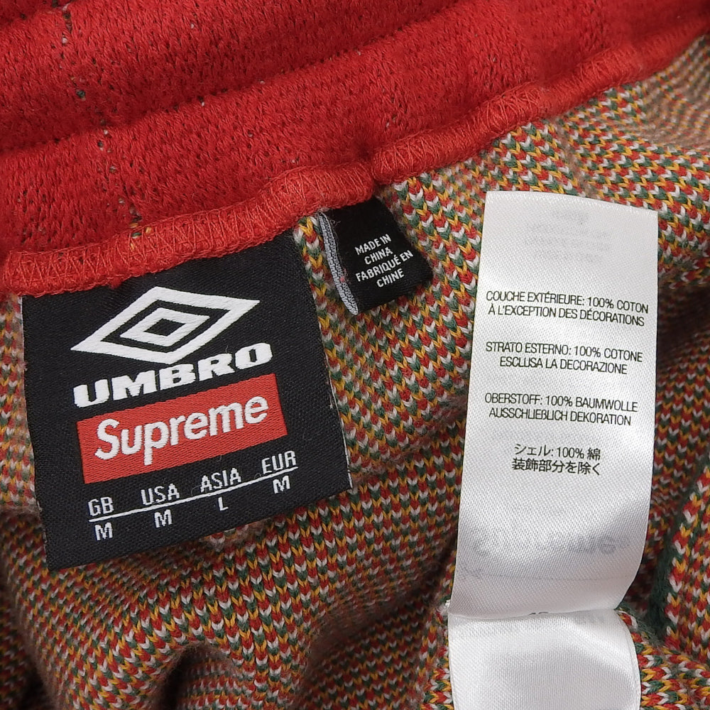 Supreme シュプリーム 美品 サッカー ニットパンツ ボトムス メンズ レッド系 L ボトムス L(ASIA)