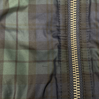 Brooks Brothers ブルックスブラザーズ ﾈｲﾋﾞｰ Thermore ﾀｰﾀﾝﾁｪｯｸ MA-1ﾀｲﾌﾟ ﾌﾞﾙｿﾞﾝ ジャケット M