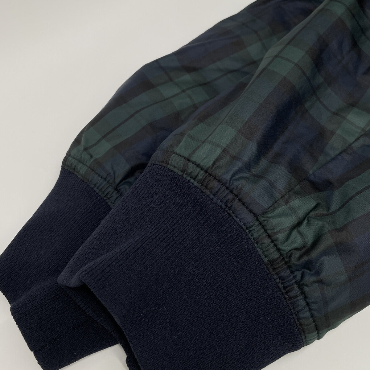 Brooks Brothers ブルックスブラザーズ ﾈｲﾋﾞｰ Thermore ﾀｰﾀﾝﾁｪｯｸ MA-1ﾀｲﾌﾟ ﾌﾞﾙｿﾞﾝ ジャケット M