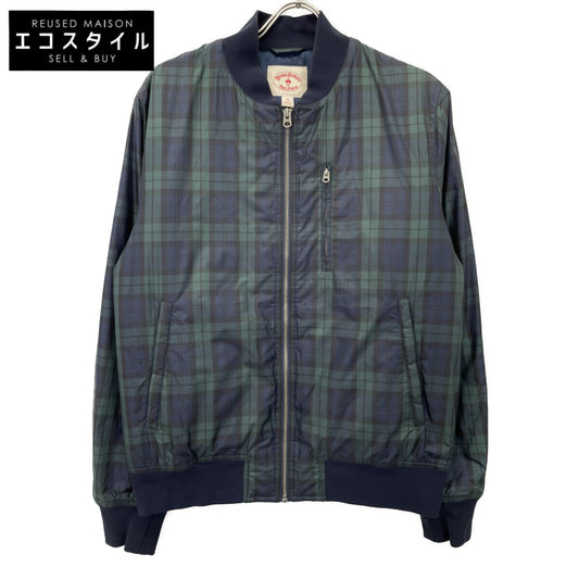 Brooks Brothers ブルックスブラザーズ ﾈｲﾋﾞｰ Thermore ﾀｰﾀﾝﾁｪｯｸ MA-1ﾀｲﾌﾟ ﾌﾞﾙｿﾞﾝ ジャケット M