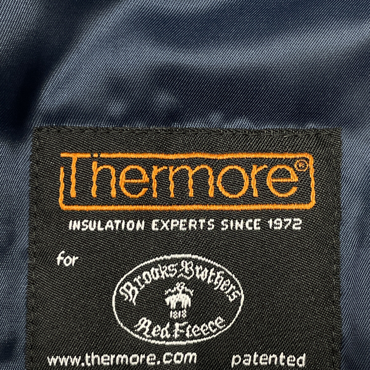 Brooks Brothers ブルックスブラザーズ ﾈｲﾋﾞｰ Thermore ﾀｰﾀﾝﾁｪｯｸ MA-1ﾀｲﾌﾟ ﾌﾞﾙｿﾞﾝ ジャケット M