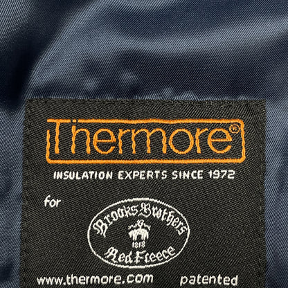 Brooks Brothers ブルックスブラザーズ ﾈｲﾋﾞｰ Thermore ﾀｰﾀﾝﾁｪｯｸ MA-1ﾀｲﾌﾟ ﾌﾞﾙｿﾞﾝ ジャケット M