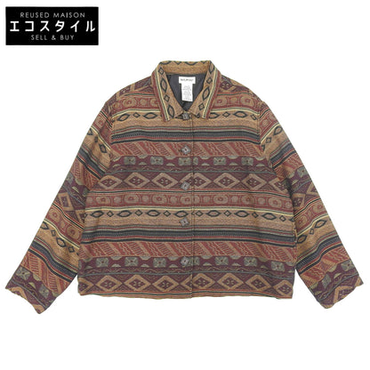 WHITE STAG ホワイトスタッグ 総柄 ゴブラン ジャケット レディース ブラウン系 XL ジャケット XL