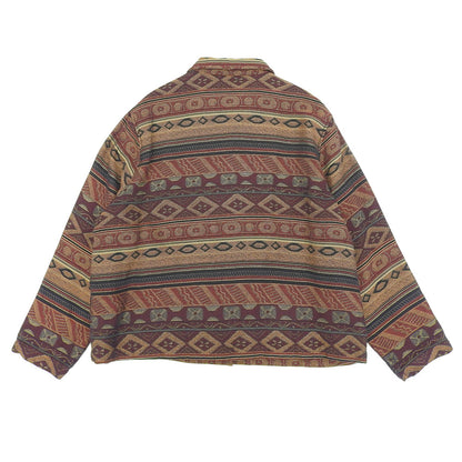 WHITE STAG ホワイトスタッグ 総柄 ゴブラン ジャケット レディース ブラウン系 XL ジャケット XL