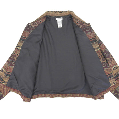 WHITE STAG ホワイトスタッグ 総柄 ゴブラン ジャケット レディース ブラウン系 XL ジャケット XL