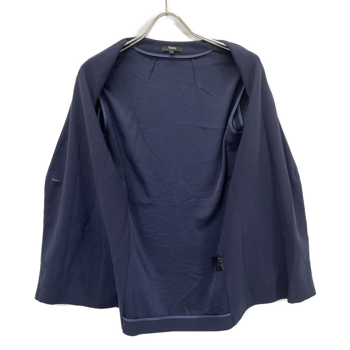 Theory セオリー 23年 ﾈｲﾋﾞｰ ﾉｰｶﾗｰｼﾞｬｹｯﾄ ジャケット 0