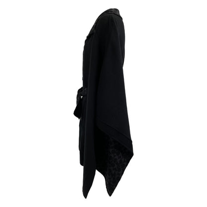 COACH コーチ ﾌﾞﾗｯｸ ｳｰﾙﾒﾙﾄﾝｹｰﾌﾟｺｰﾄ コート XS