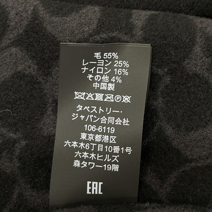 COACH コーチ ﾌﾞﾗｯｸ ｳｰﾙﾒﾙﾄﾝｹｰﾌﾟｺｰﾄ コート XS