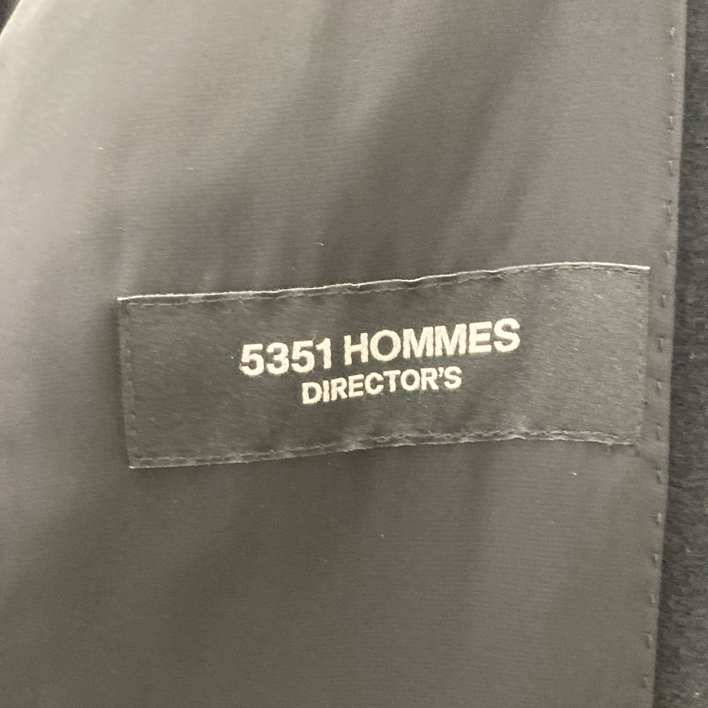 5351POUR LES HOMMES 5351プールオム 【DIRECTOR'S】ﾌﾞﾗｯｸ ｽｰﾊﾟｰ120 ﾋﾞｰﾊﾞｰ ﾁｪｽﾀｰｺｰﾄ コート 48