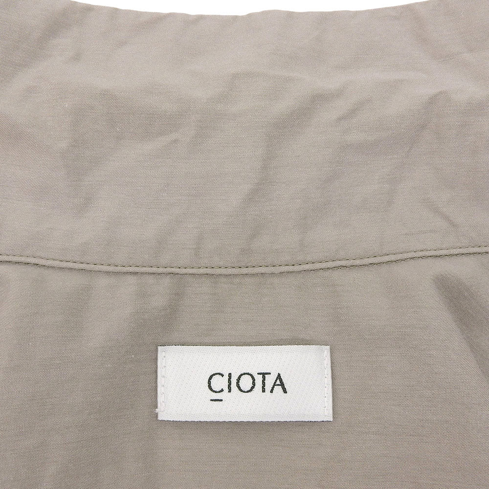 CIOTA シオタ 美品 Open Collar Short Sleeve Shirt トップス レディース グレー 3 SHLM-112-CR トップス 3