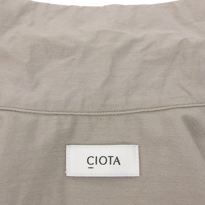 CIOTA シオタ 美品 Open Collar Short Sleeve Shirt トップス レディース グレー 3 SHLM-112-CR トップス 3