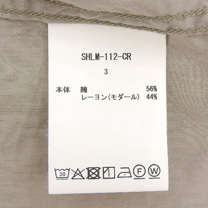 CIOTA シオタ 美品 Open Collar Short Sleeve Shirt トップス レディース グレー 3 SHLM-112-CR トップス 3